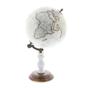 Vintage Globe - White